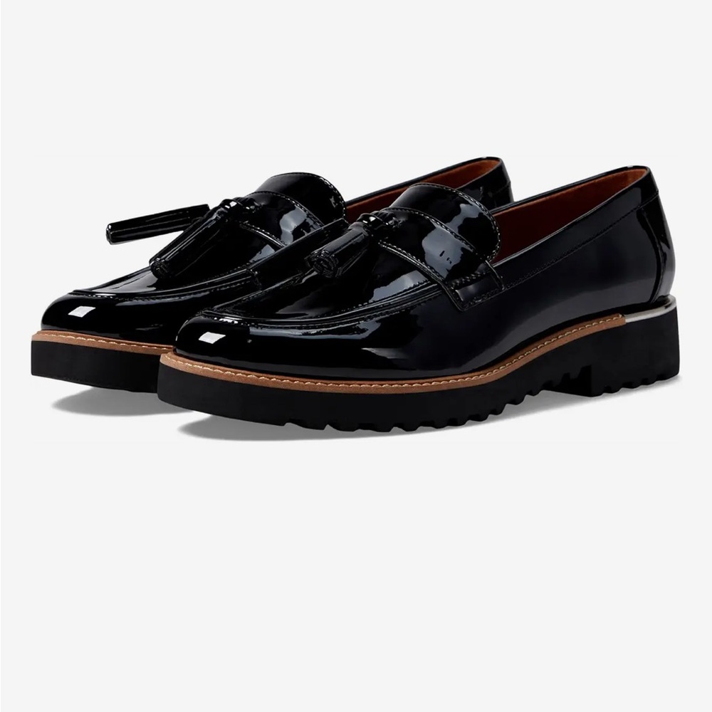 Franco Sarto black loafers